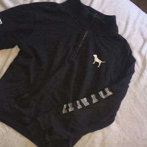 🌿VS PINK Quarter Zip Hoodie